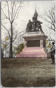 Lookout Mountain Tennessee TN, Civil War Memorial, Park Scene, Vintage Postcard