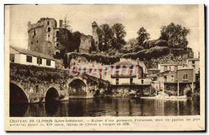 Old Postcard Chateau De Clisson