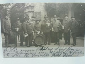 Band of German Beer Drinkers Munchen Germany Vintage Antique  Postcard 1904