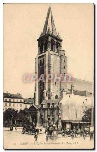 Paris Postcard Ancient Church of St. Gemain Pres