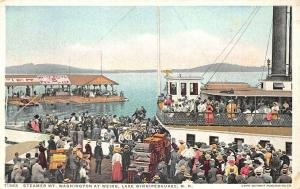 Steamer Mt. Washington at Weirs NH Lake Winnipesaukee Detroit Postcard.