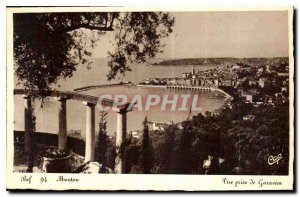 Old Postcard Menton Garavan shooting