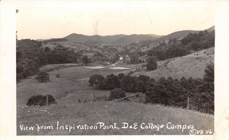 West Virginia Davis and Elkins College Inspiration Point Real Photo PC AA66846