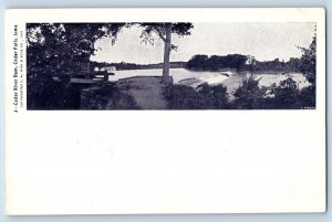 Cedar Falls Iowa IA Postcard Cedar River Dam Exterior View c1905 Vintage Antique