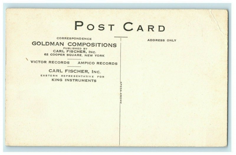 c1930's Steel Pier Atlantic City Goldman Band Advertising New Jersey Postcard 