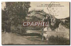 Old Postcard Besancon les Bains Doubs and Rocks Citadel