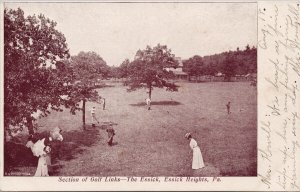 Essick Heights PA Golf Links The Essicks Golf Course Pennsylvania Postcard H59