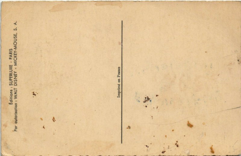 PC DISNEY, SNOW WHITE AND THE SEVEN DWARFS, Vintage Postcard (b31202)