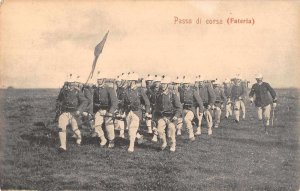 Italy Fateria Marching Military Vintage Postcard JH231102