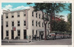 Postcard American House Stroudsburg PA