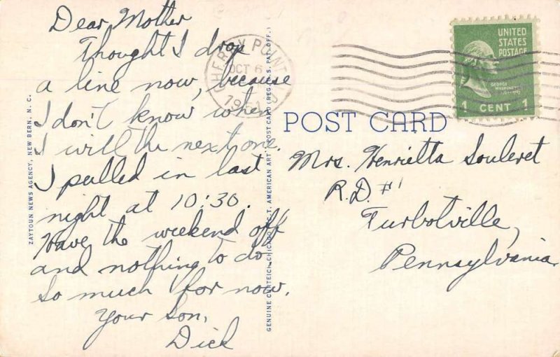 Havelock North Carolina Cherry Theatre Vintage Postcard JI658460