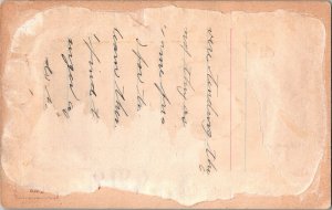 Antique Christmas Postcard Cherub Angel Religious KF2