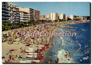 Modern Postcard Juan Les Pins On The Beach Overview