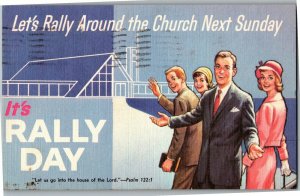 First Assembly of God Church Rally Day Stillwater OK c1962 Vintage Postcard J26