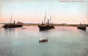 Canal De Suez Port Said Egypt, Egypte, Africa Unused 