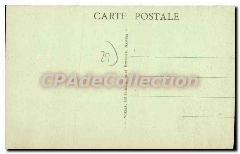 Old Postcard Douarnenez Finistere a port area