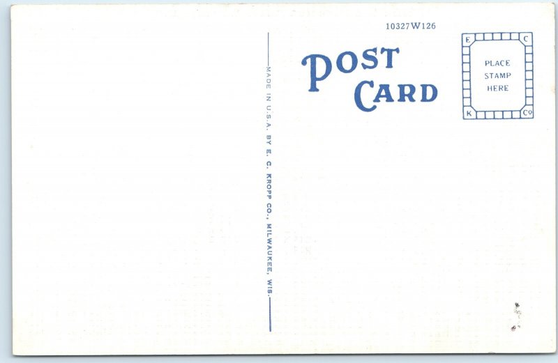 c1940s Oshkosh, Wis Greetings from Here Nature's Superb Beauty Fascinates A228