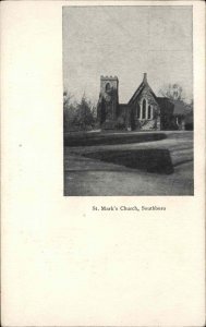 Southboro Massachusetts MA St Mark's Church c1910 Vintage Postcard