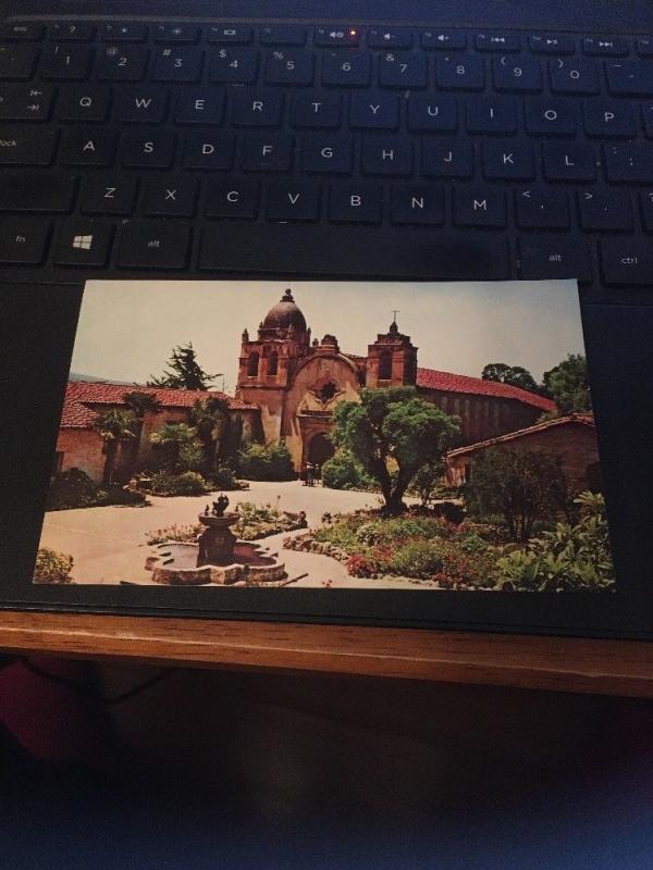 Vtg Postcard: Mission San Carlos Borromeo , Carmel California