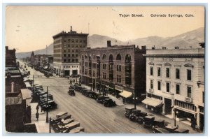 1953 Trejon Street Exterior Classic Cars Colorado Springs Colorado CO Postcard