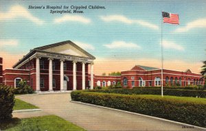 Massachusetts Springfield Shriner's Hospital For Crippled Children Curteich