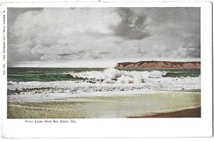 Early View of Point Loma San Diego Cailfornia Undivided Back