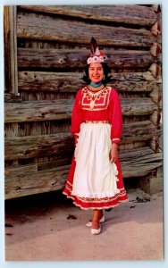 PHILADELPHIA, MS ~Native American LORETTA STEVE Choctaw Indian Princess Postcard