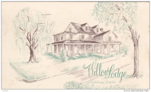 Willow Lodge , WILLIAMSBURG , Virginia , 50-60s