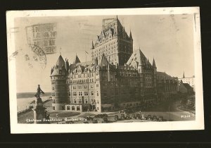 Postmarked 1947 Chateau Frontenac Quebec City Real Photo Postcard