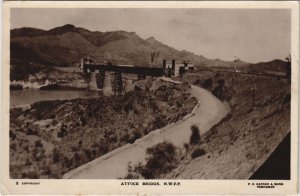 PC PAKISTAN, ATTOCK BRIDGE, Vintage REAL PHOTO Postcard (b43413)