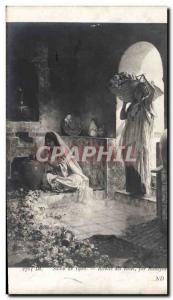 Old Postcard Orientalism 1908 Lounge Harvest roses by Rodolphe Ernst