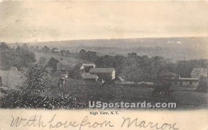 Birds Eye View - High View, New York NY Postcard