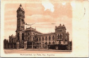 Argentina Municipalidad La Plata Vintage Postcard C194