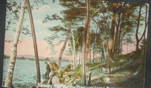 Norway ME Lake Scene c1910 Postcard