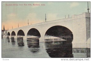 Hartford Bridge From East Side, Hartford, Connecticut, PU-1912