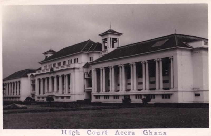 High Court Accra Ghana Real Photo Plain Back Postcard