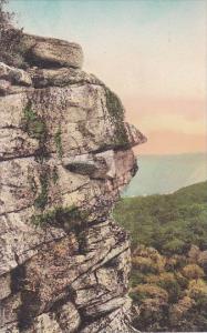Old Man Of The Mountain Mohonk Lake New York Handcolored Albertype