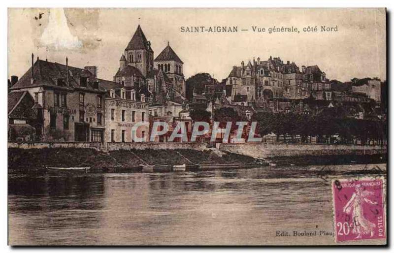 Postcard Old Saint Aignan Vue Generale North Coast