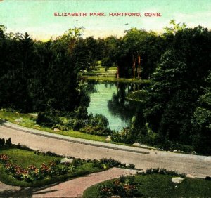 Elizabeth Park Hartford Connecticut CT 1907 Postcard