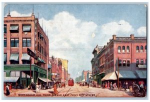 Birmingham Alabama Postcard Third Avenue East 19th Street Raphael Tuck Sons 1909