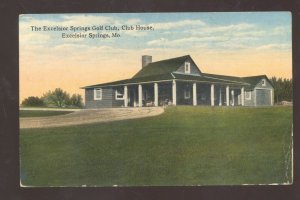 EXCELSIOR SPRINGS MISSOURI THE GOLF CLUB HOUSE COURSE LINKS VINTAGE POSTCARD