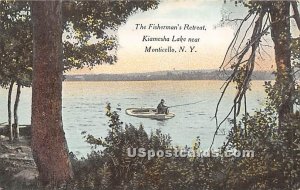 Fisherman's Retreat - Kiamesha Lake, New York NY Postcard