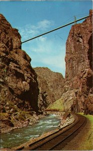 Royal Gorge Suspension Bridge Canon City CO Postcard PC366