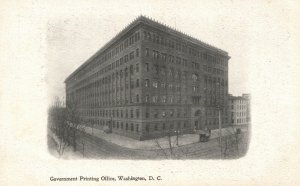 Government Printing Office Washington DC, Evening Star, Vintage Postcard c1900