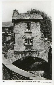 Cumbria Postcard - The Old Bridge House - Ambleside - Real Photograph Ref TZ7580