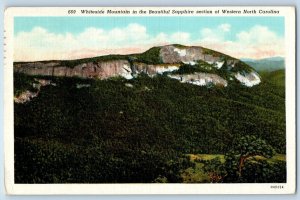 Ashville North Carolina NC Postcard Whiteside Mountain Sapphire Aerial View 1939