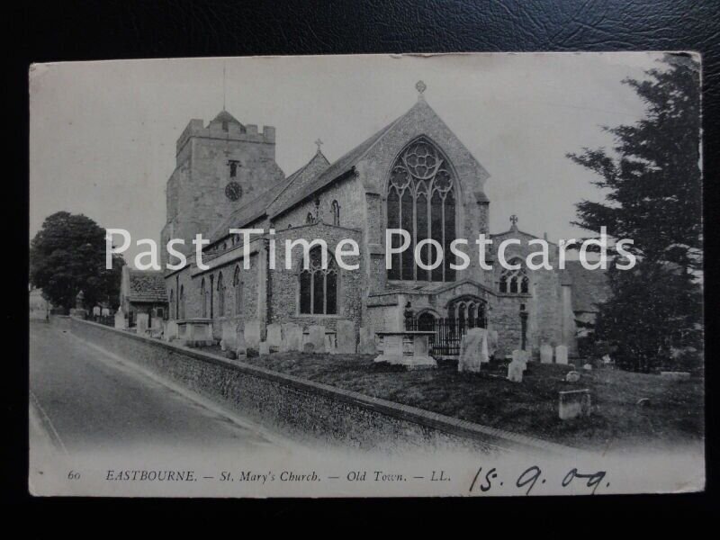 c1909 - St. Mary's Church, Eastbourne Old Town - LL.