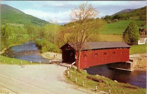 Postcard BRIDGE SCENE West Arlington Vermont VT AM9705