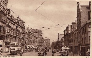 Postcard St Mary Street Cardiff Wales UK