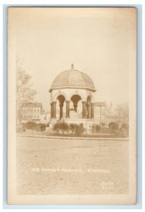 c1920's The Kaiser's Fountain Stamboul Turkey  RPPC Photo Vintage Postcard 